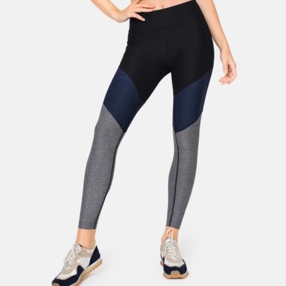 Outdoor Voices Black Blue Gray Leggings Small